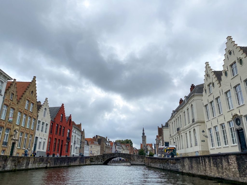 one of the canals in Bruges Belgium