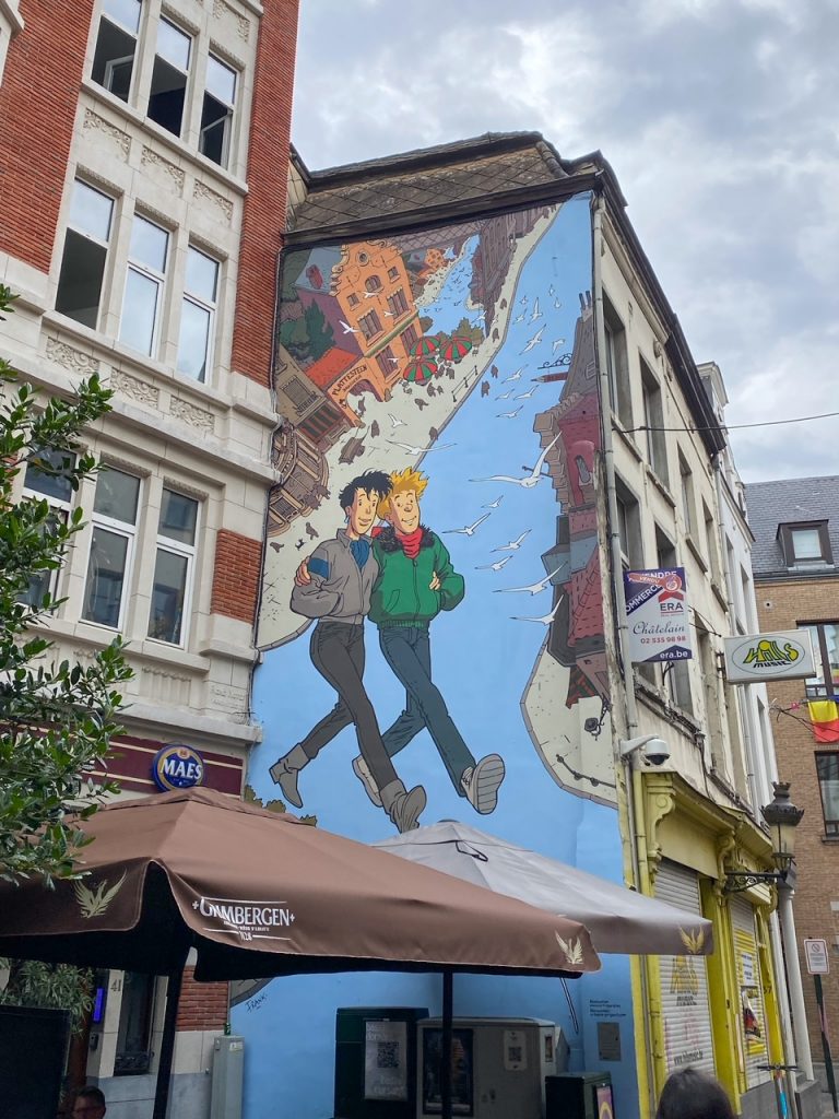Broussaille on the Comic Book Route in Brussels