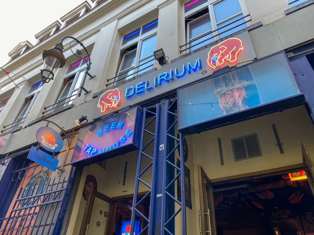 Delirium Cafe in Brussels, Belgium