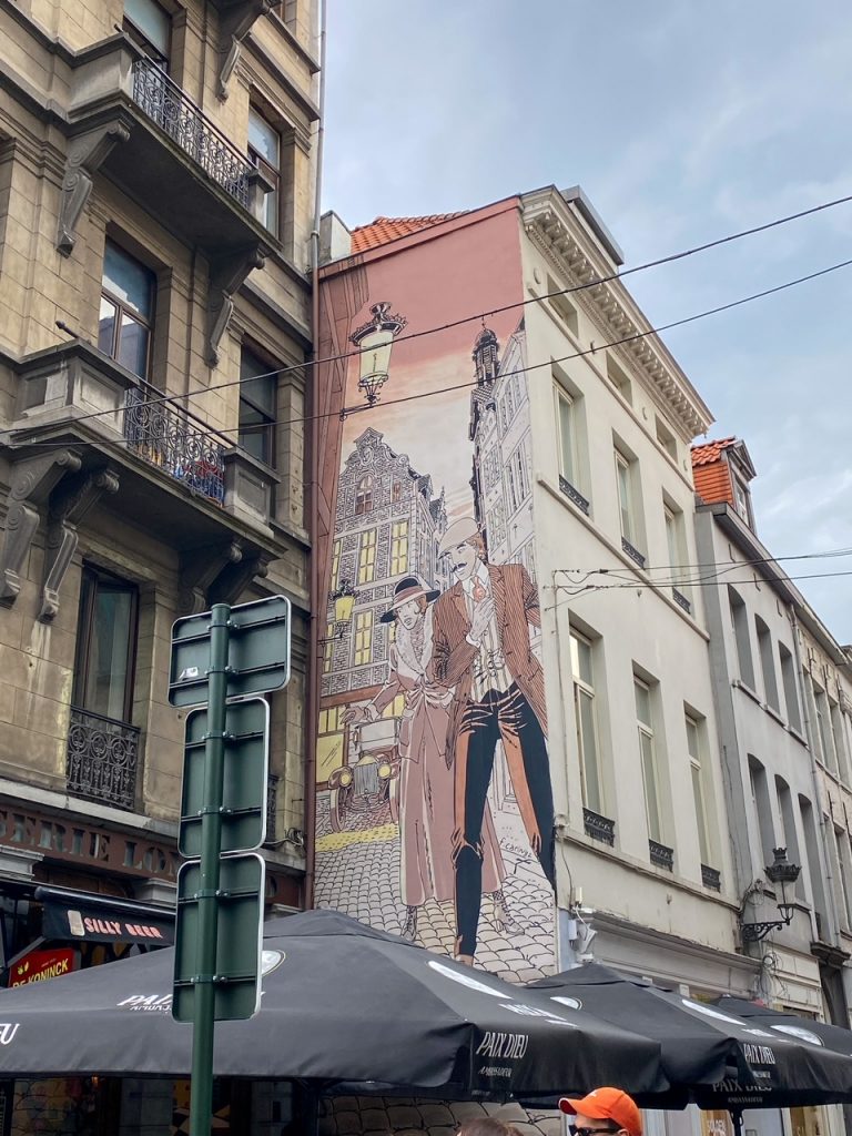 Victor Sackville on the Comic Book Route in Brussels