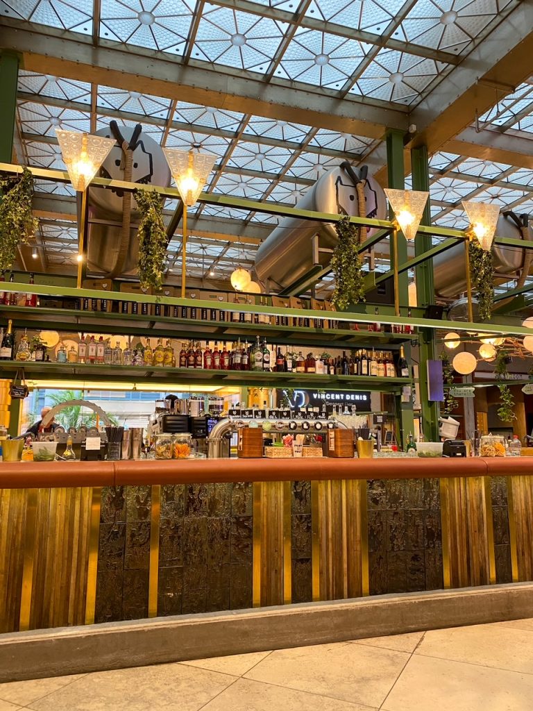 Wolf Sharing Food Market in Brussels