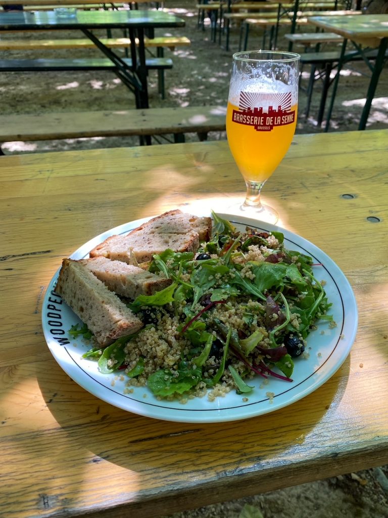 my lunch at Woodpecker Royal Park in Brussels