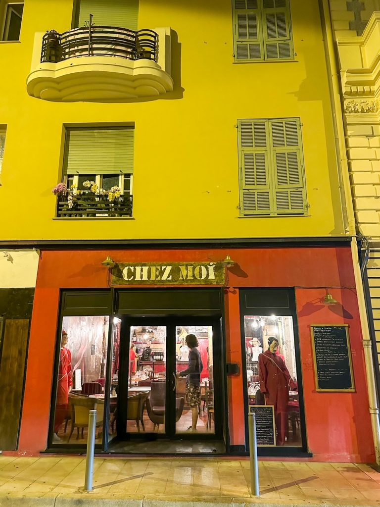 Chez Moi restaurant in Nice France