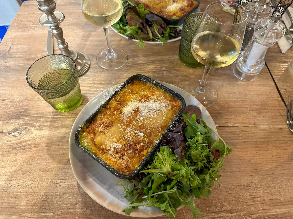 dinner at Le Lodge in Nice France
