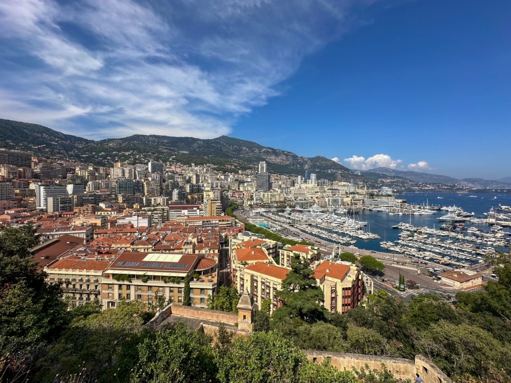 a beautiful view of Monaco from the Prince's Palace
