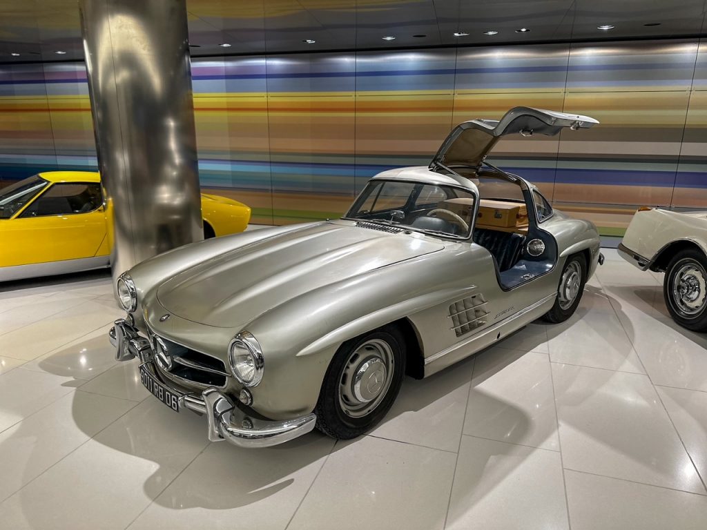 an old timey car at the Private Cars Collection of HSH Prince of Monaco