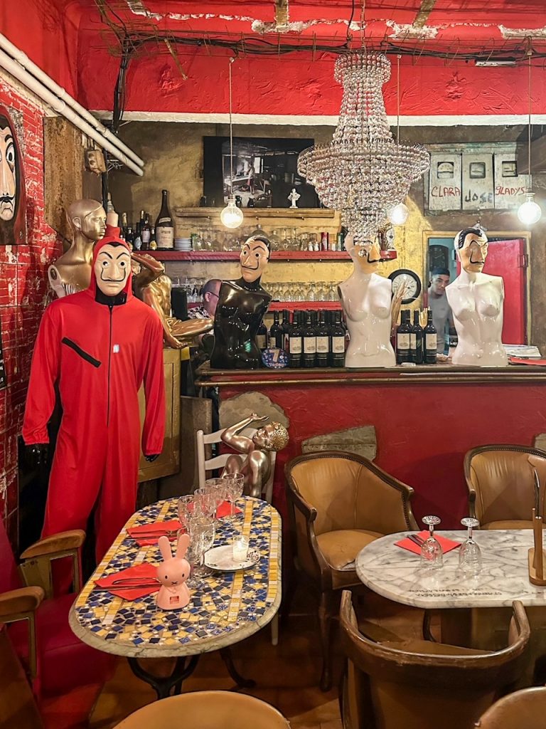 inside Chez Moi in Nice France