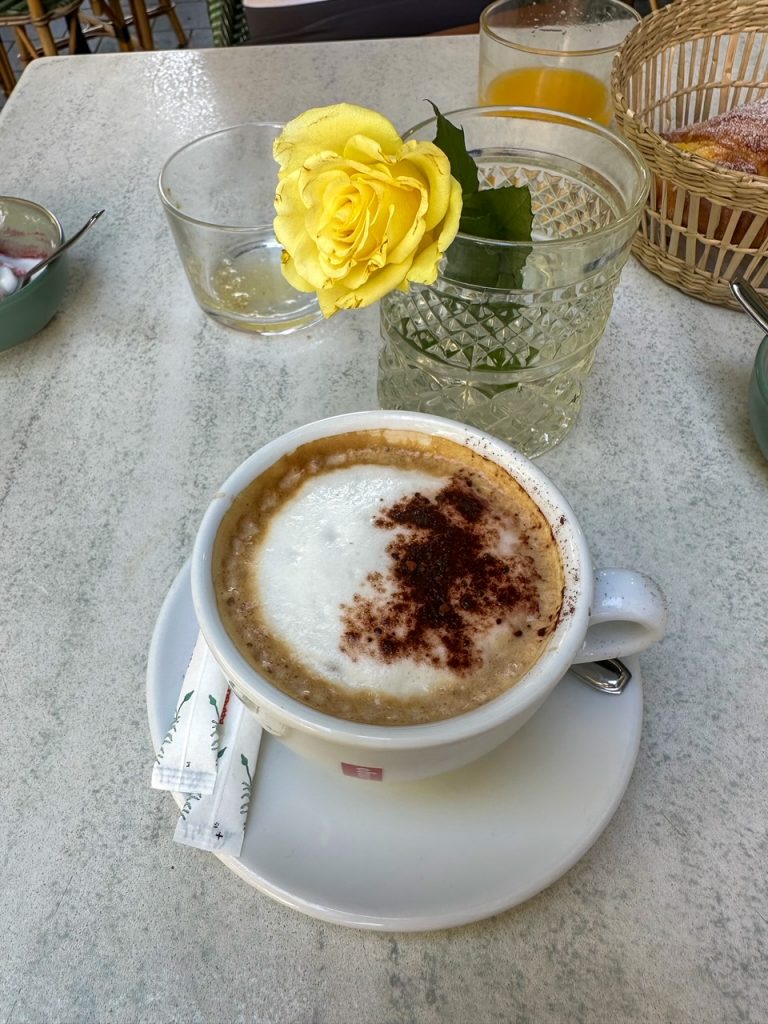 my coffee at Mariass in Nice France