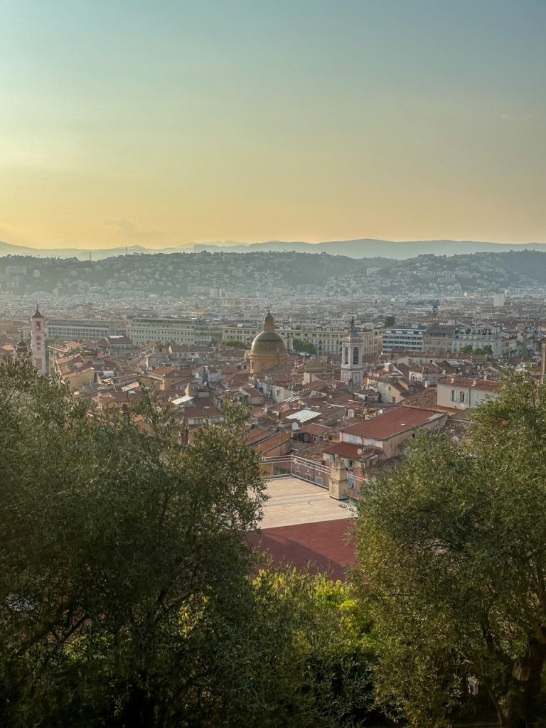 panoramic views from Castle Hill in Nice France