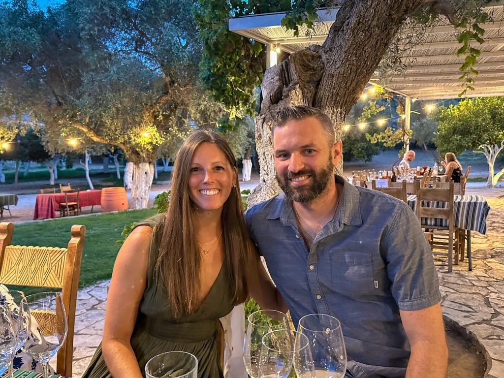 Sara & Tim at Manousakis Winery