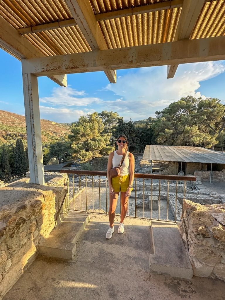 Sara at the Palace of Knossos