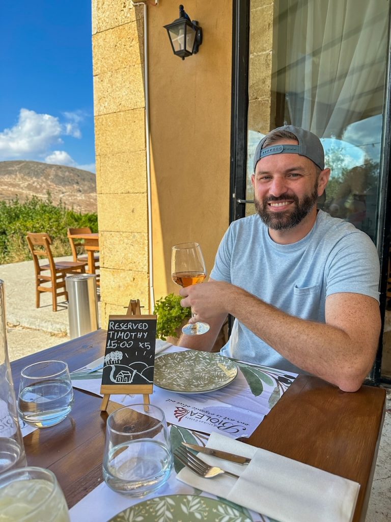 Tim at Biolea Astrikas Estate