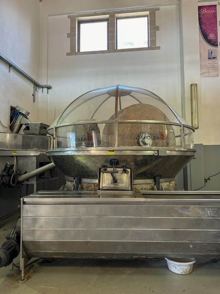 a machine at Biolea Astrikas Estate