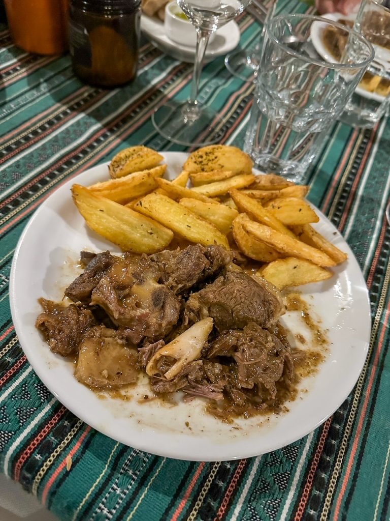 lamb from Manousakis Winery