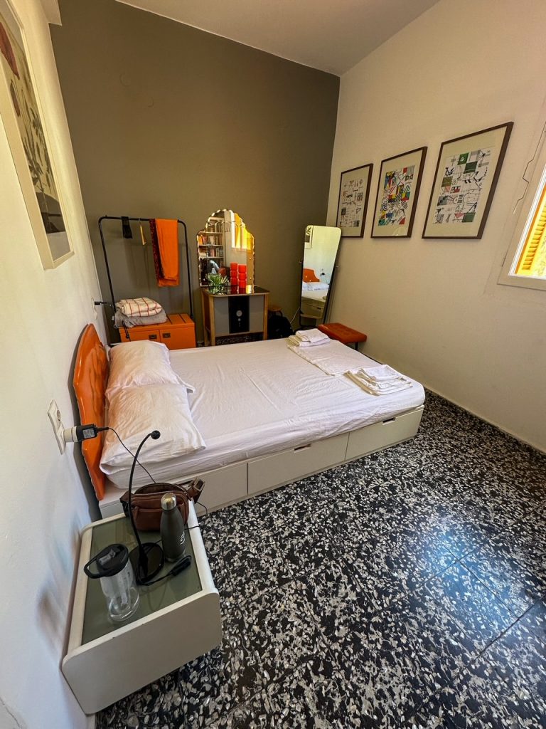 our bedroom at Honeybee House in Heraklion