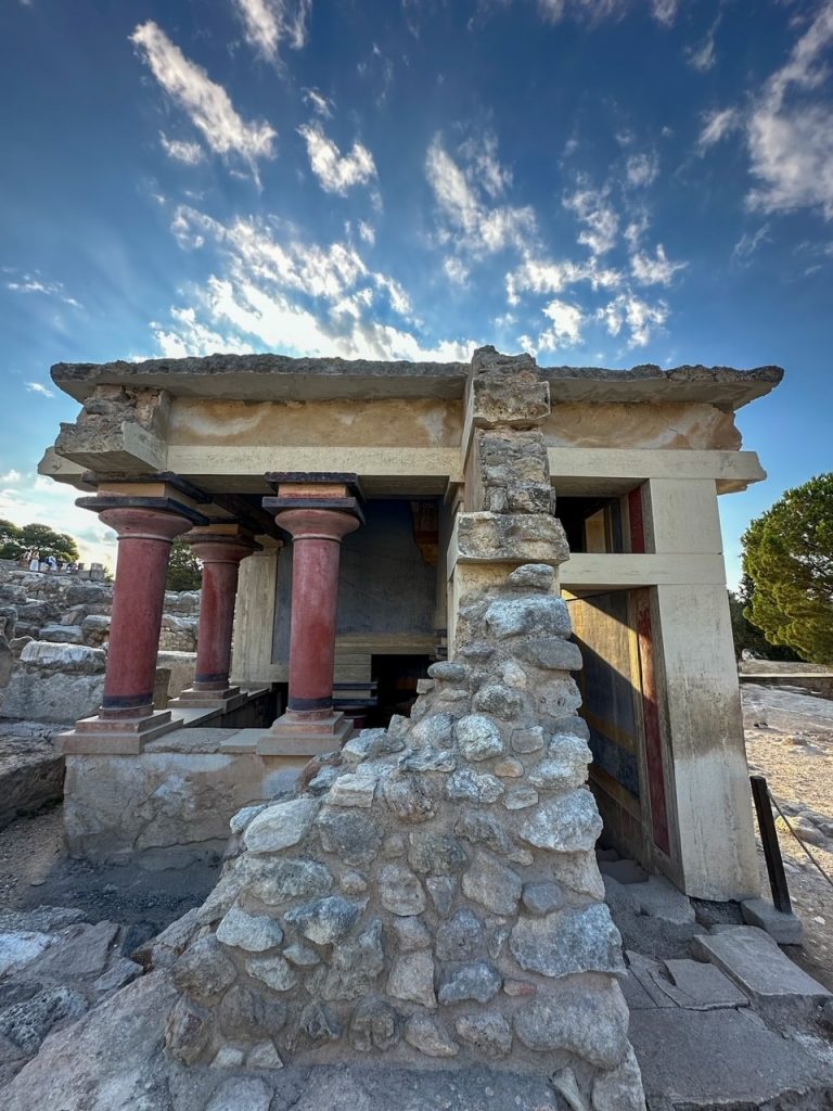 ruins at the Palace of Knossos in Heraklion