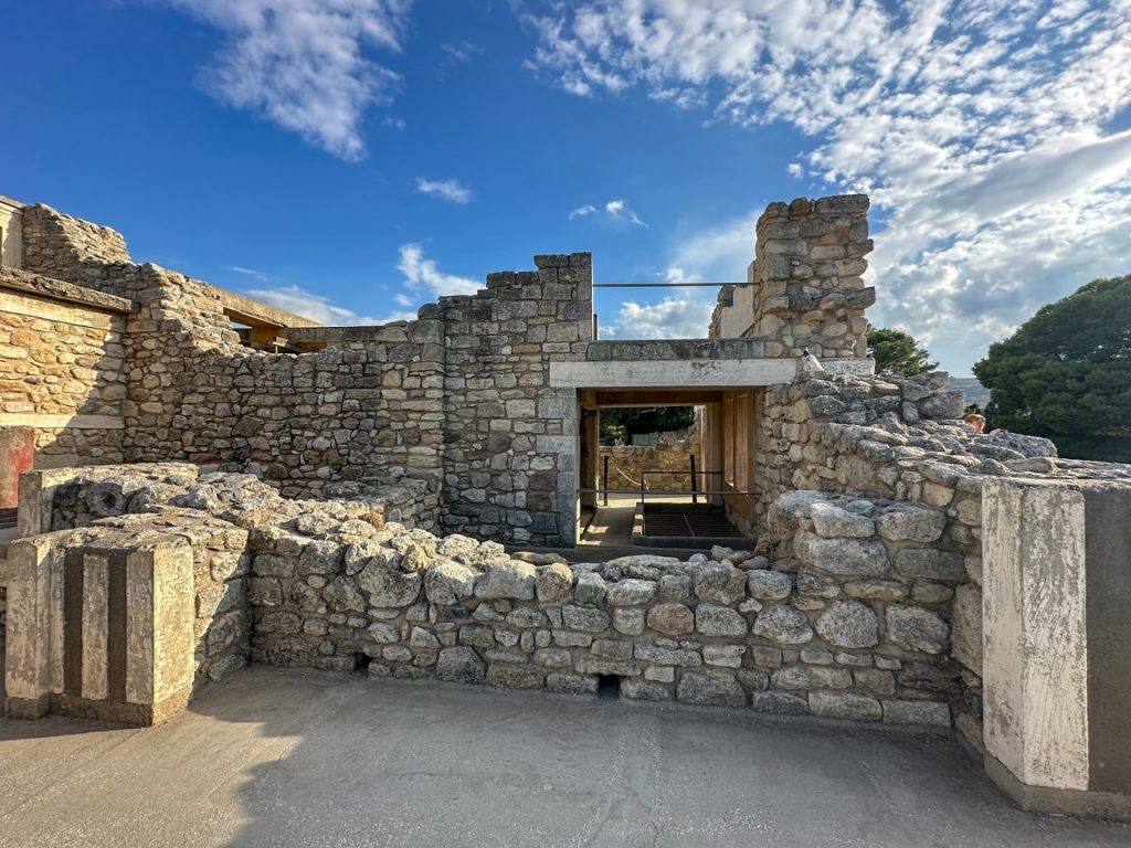ruins from an ancient Minoan civilization at Knossos Palace