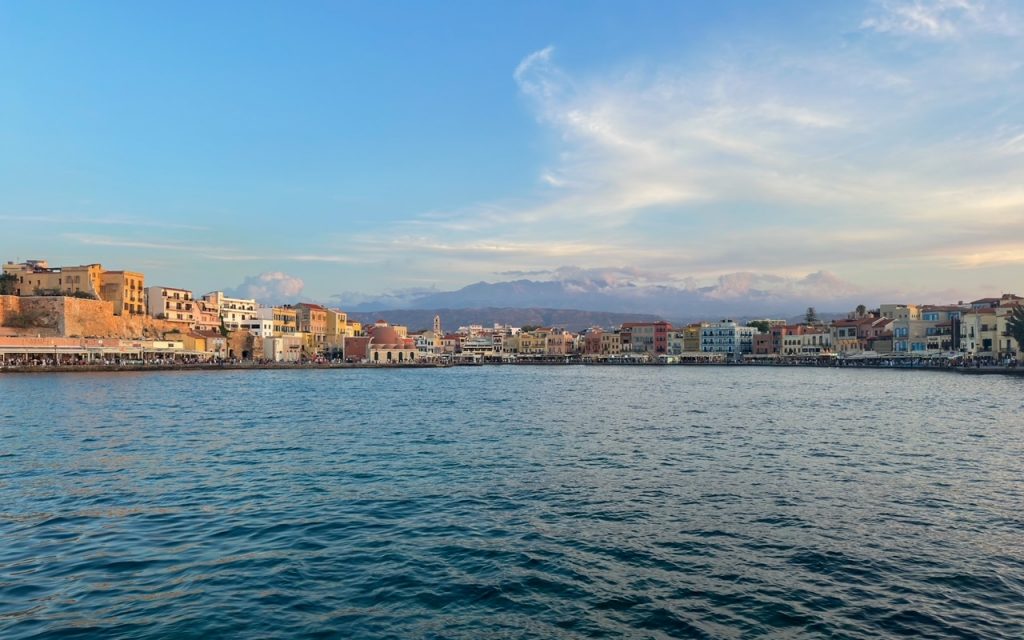 the Old Town in Chania, Greece