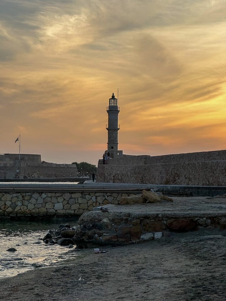 the lighthouse of Chania, one of the best things to do on Crete