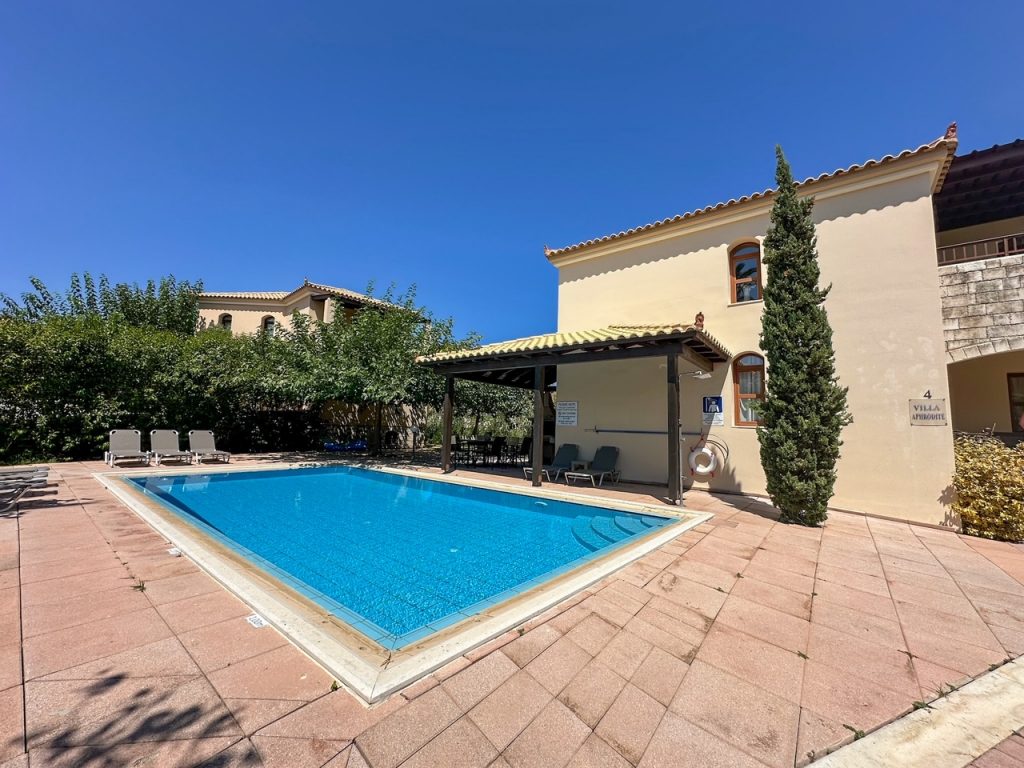 the pool at Aphrodite Luxury Villa in Chania