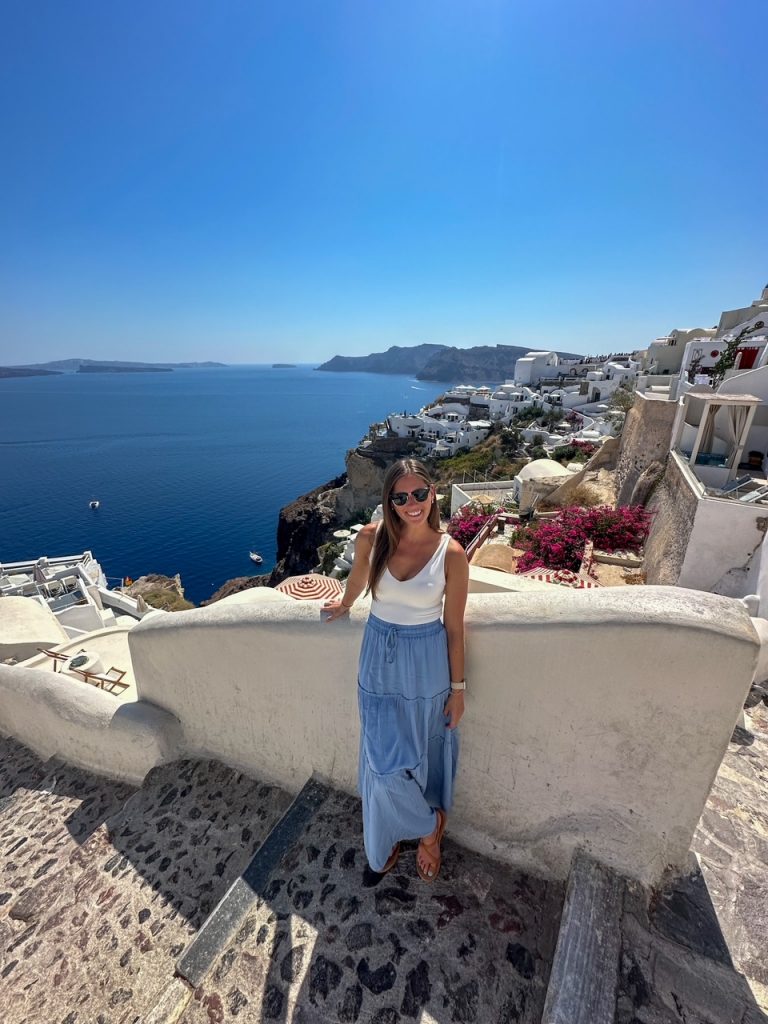 Sara in Oia Santorini
