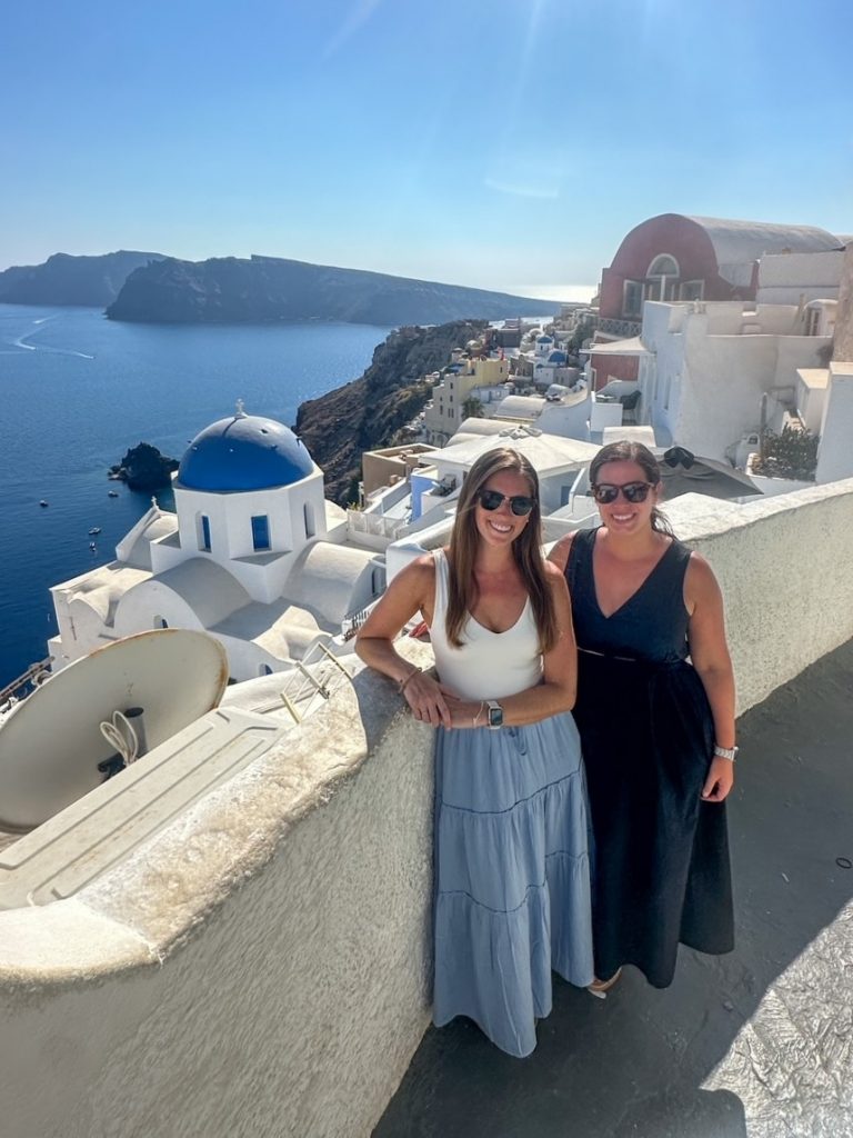 Stephanie & Sara in Oia