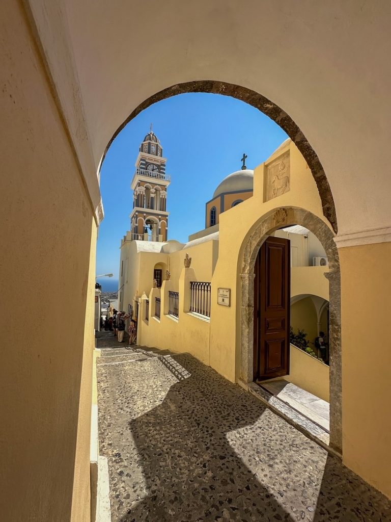 a lovely archway in Fira Santorini