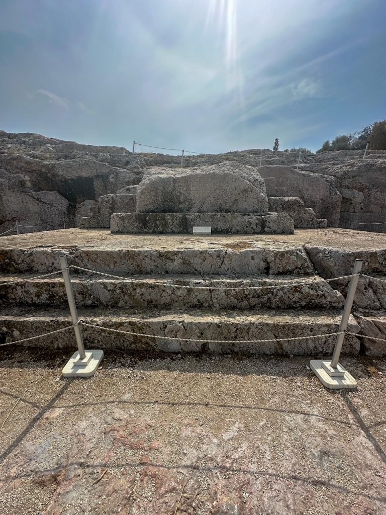 Areopagus Hill is known as the cradle of democracy