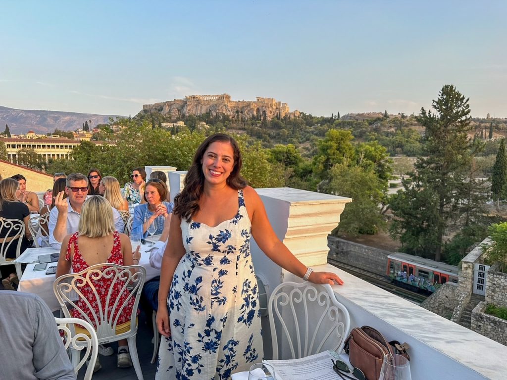 Stephanie at Kuzina in Athens