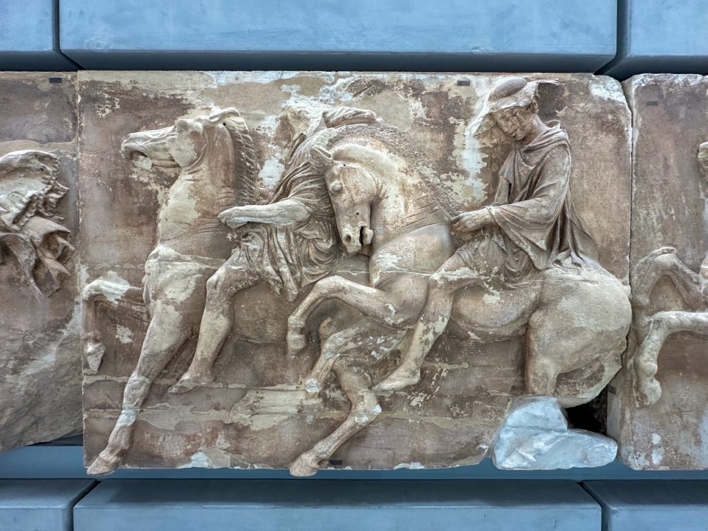 The Parthenon Frieze at the Acropolis Museum, one of the best things to do during 3 days in Athens