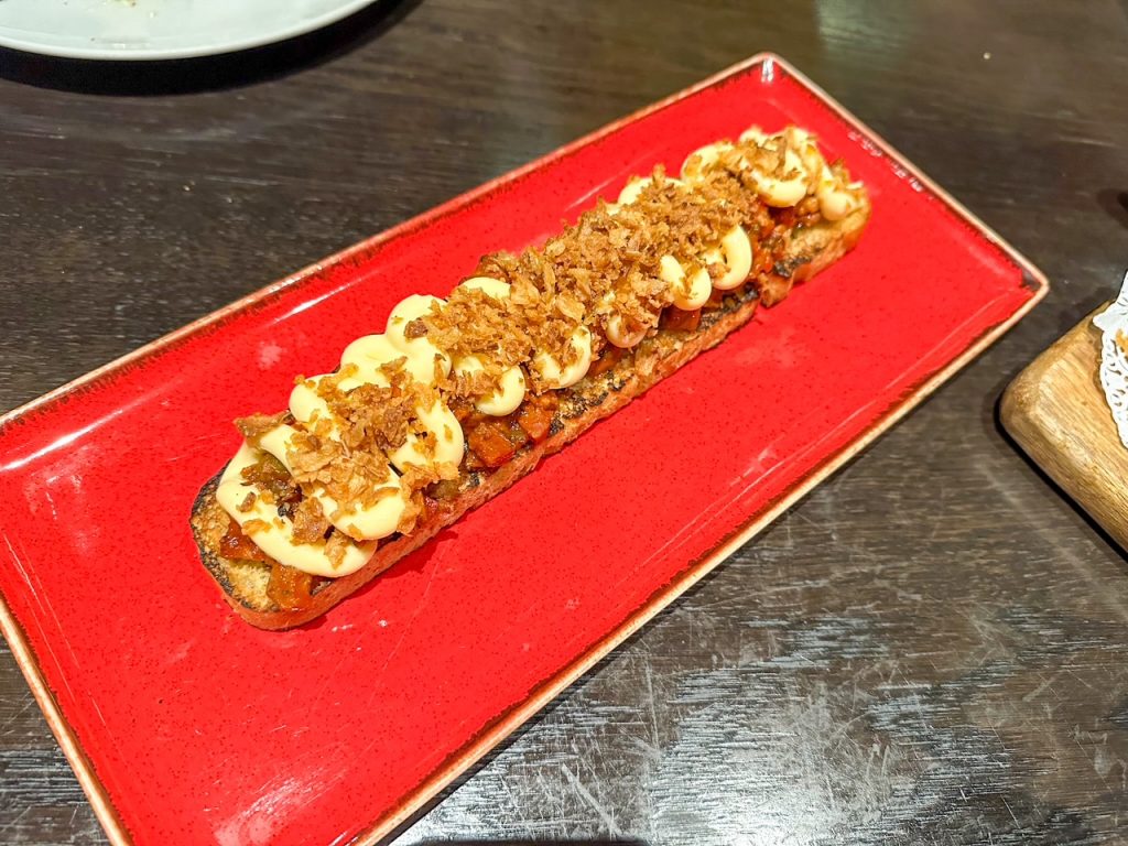 Traditional Greek Spetzofai from Mani Mani, a popular Athens restaurant