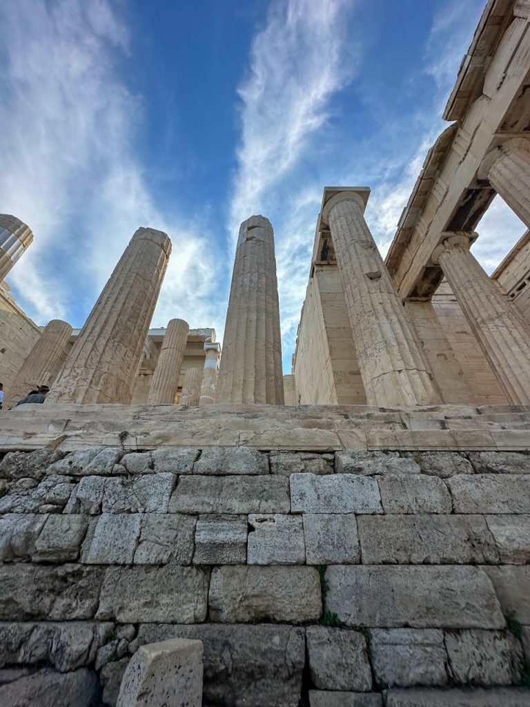 a cool angle of the Propylaea in Athens