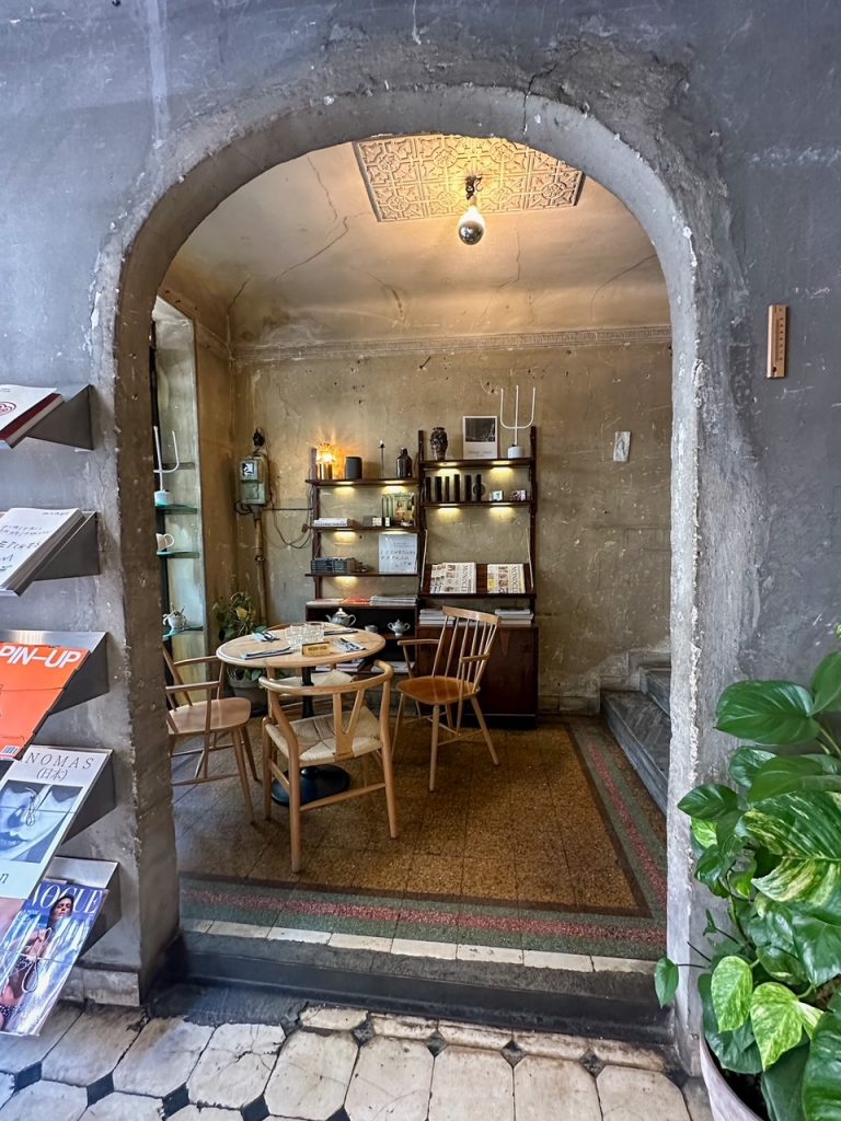 a cozy corner at Philos Athens