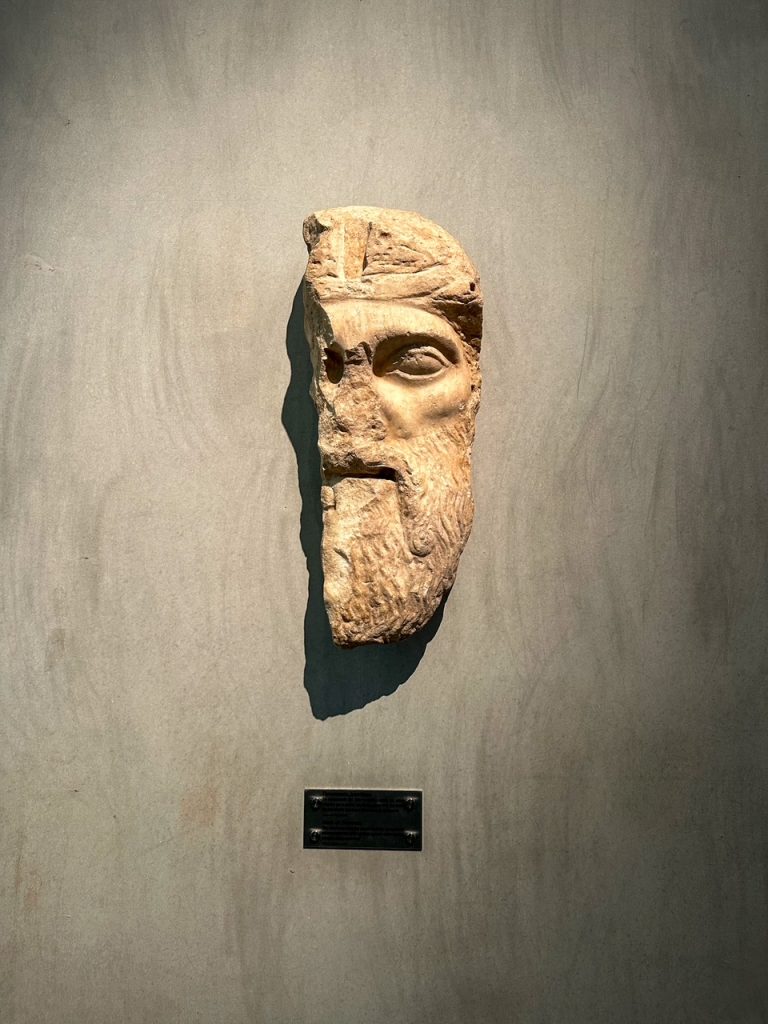 a sculpture at the Acropolis Museum