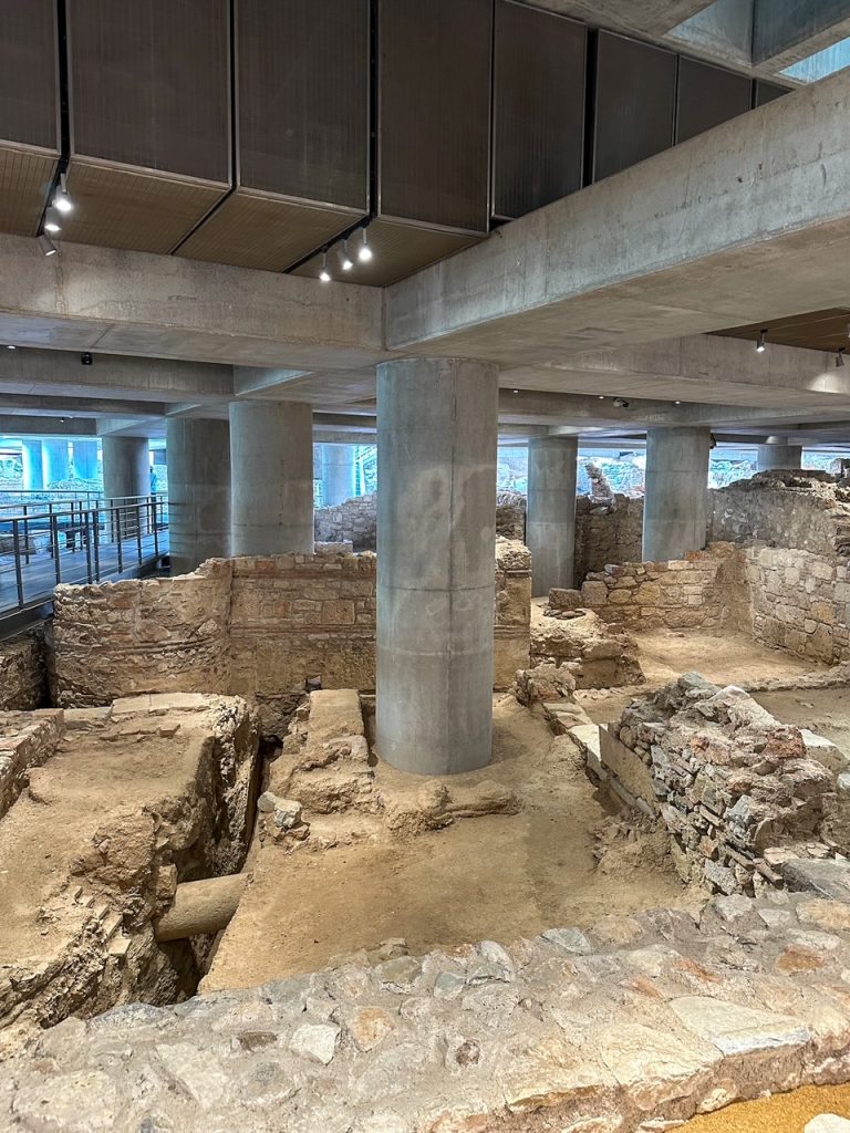 ancient Athenian neighborhood at the Acropolis Museum