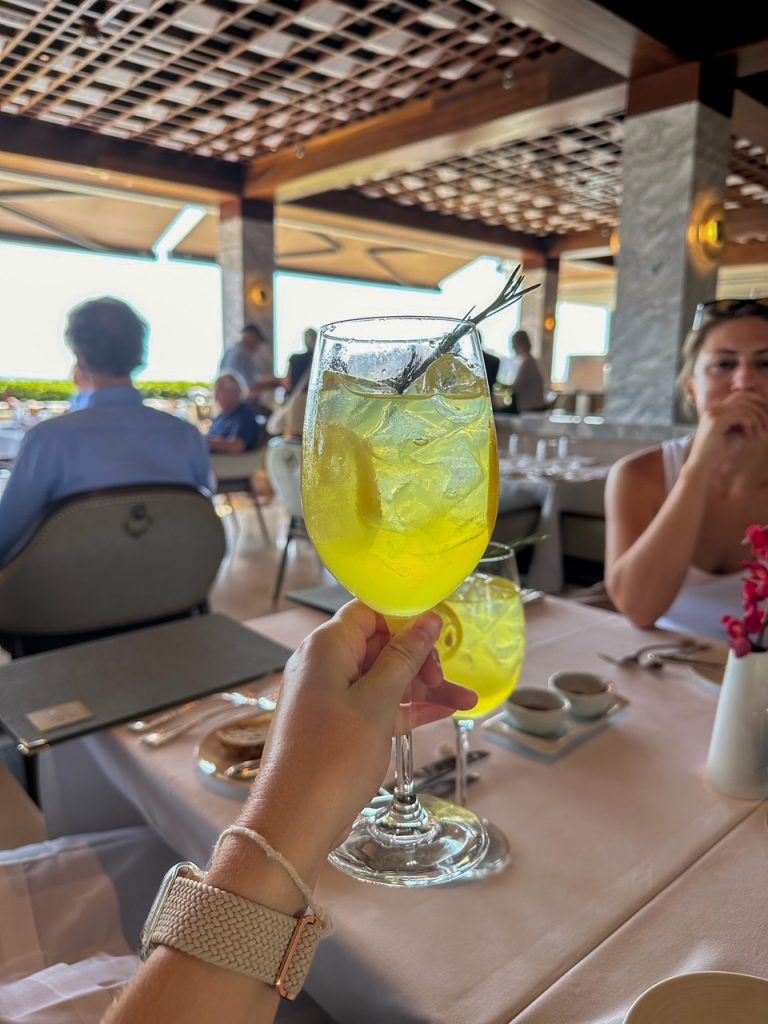 my drink at the GB Roof Garden