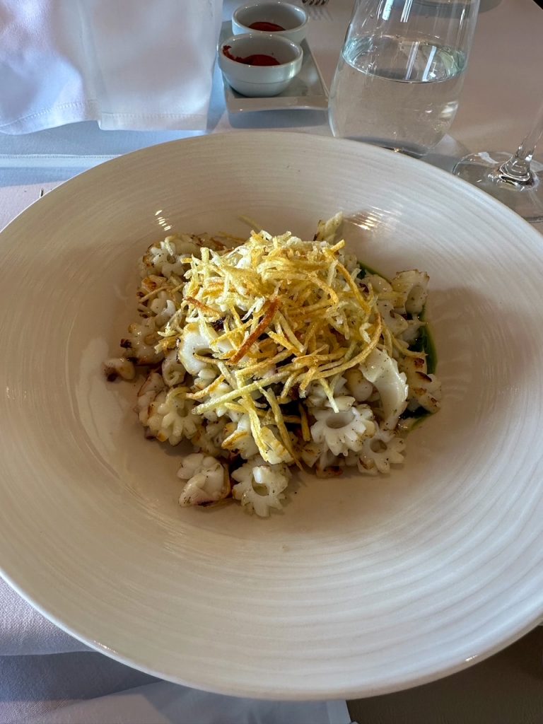 my meal from GB Roof Garden, a popular Athens restaurant