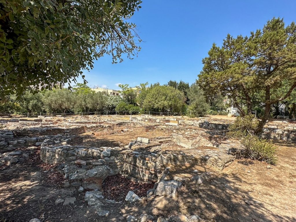 ruins at the Temple of Olympian Zeus in Athens