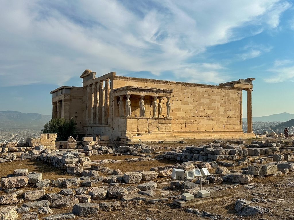 the Erechtheion at the Acropolis of Athens