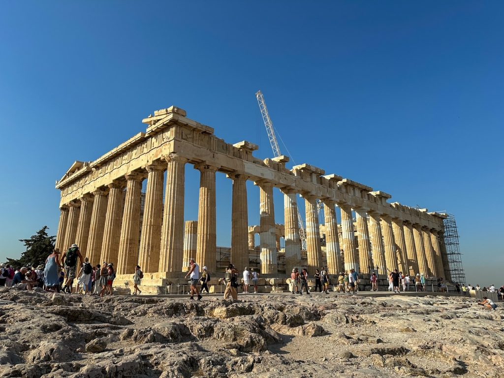 the Parthenon at the Acropolis of Athens, a must-see during your 3 days in Athens