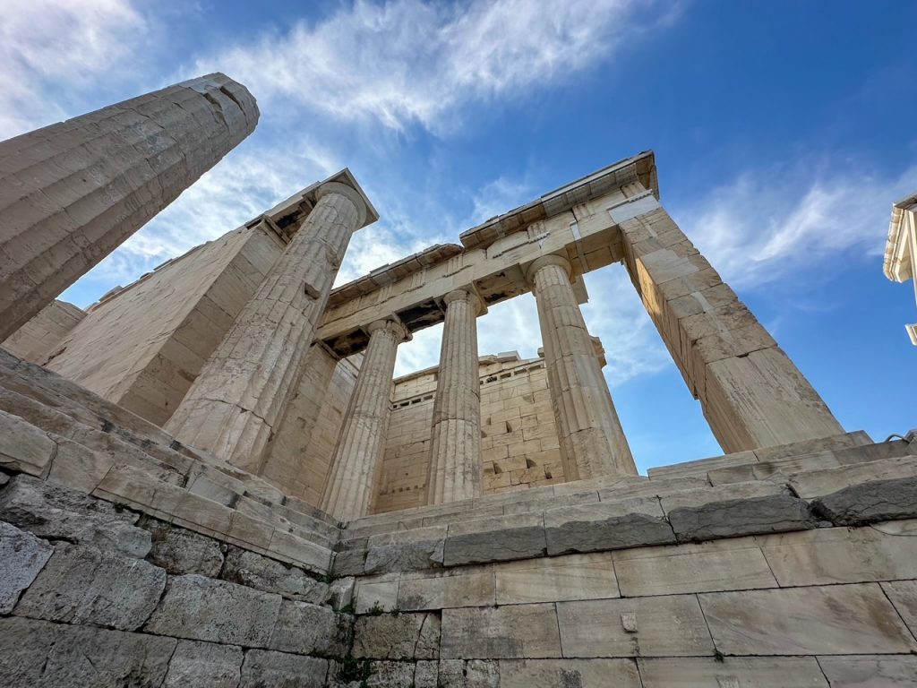 the Propylaea at the Acropolis