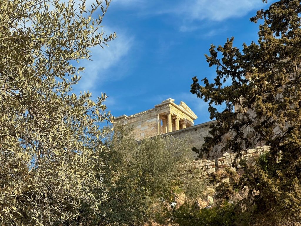 the Temple of Athena Nike at the Acropolis of Athens