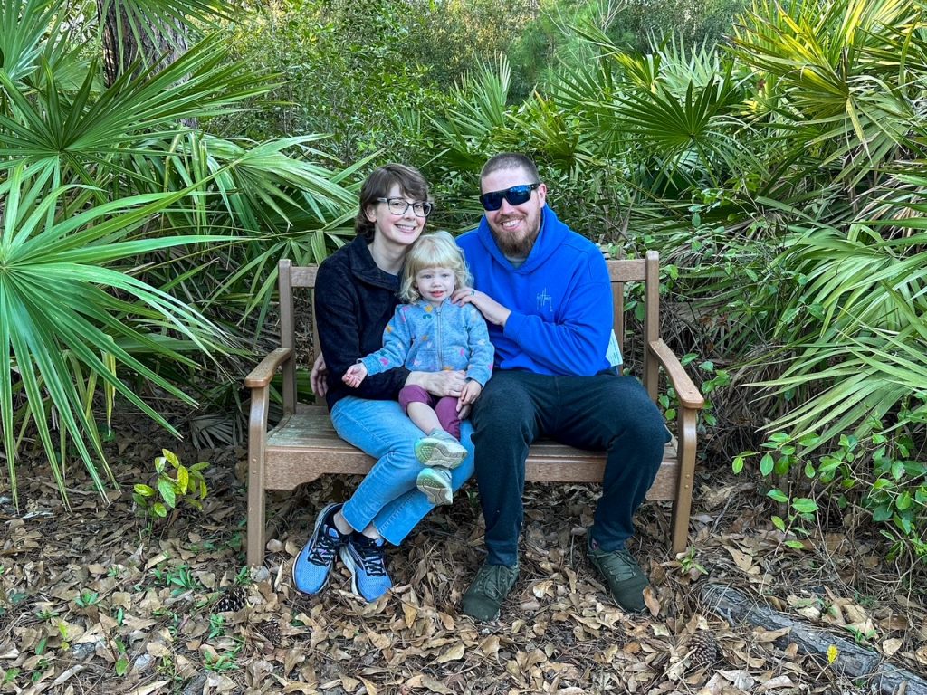 Kristina & Don with Lily at the Audubon Newhall Preserve