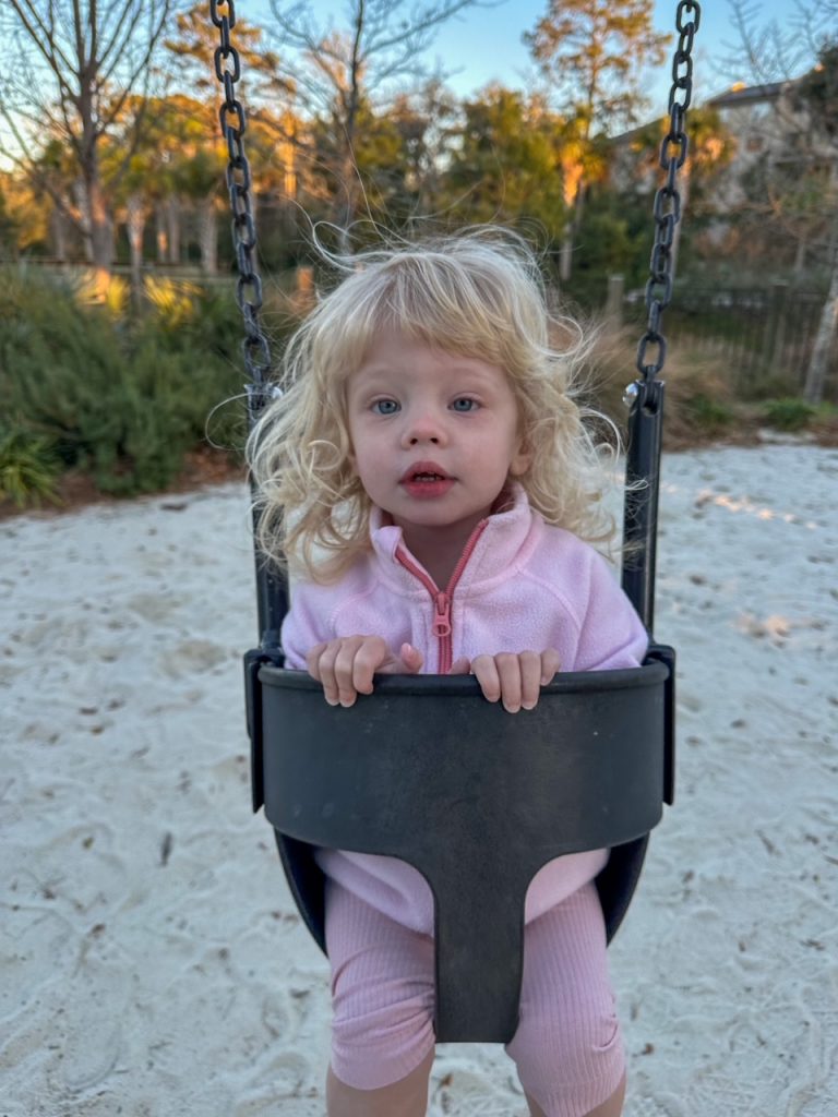 Lily at the Adventure Playground in Hilton Head