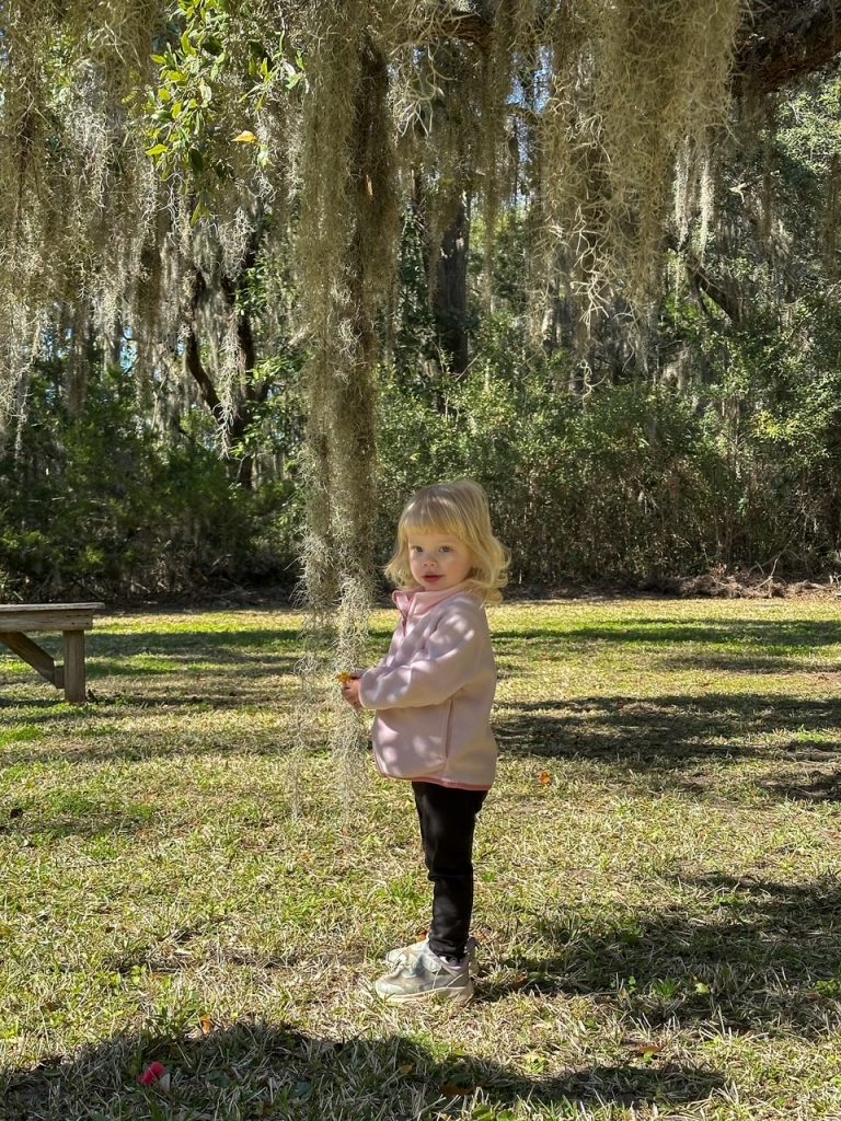 my niece at the Coastal Discovery Museum
