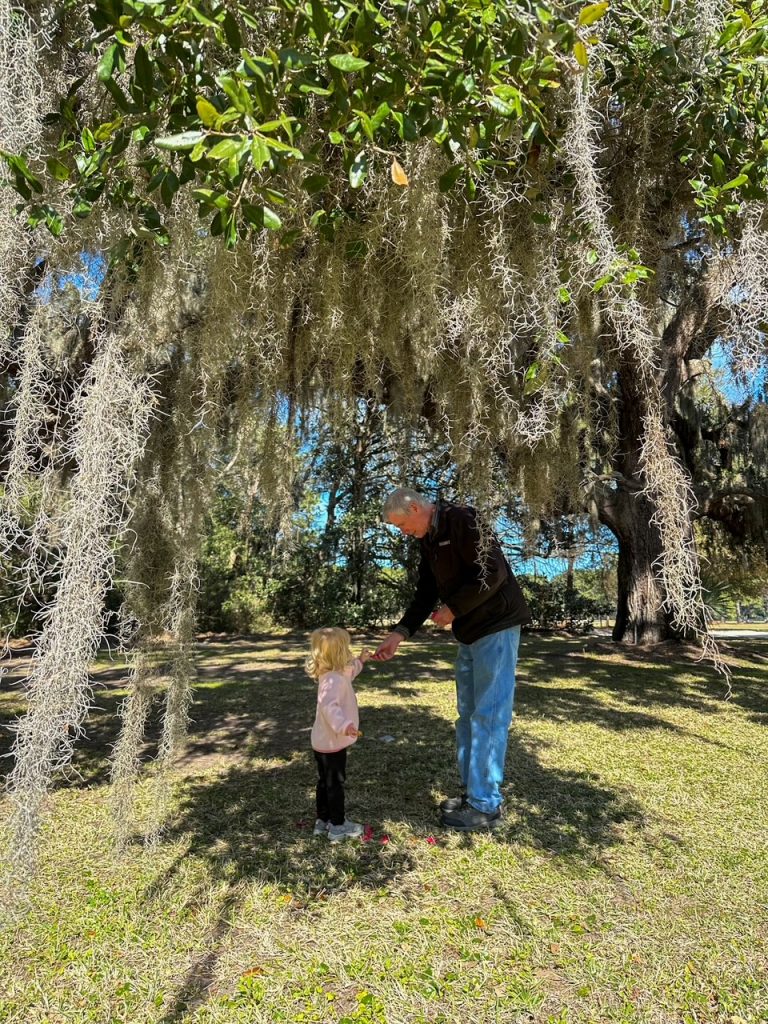 Lily & dad at the Coastal Discovery Museum