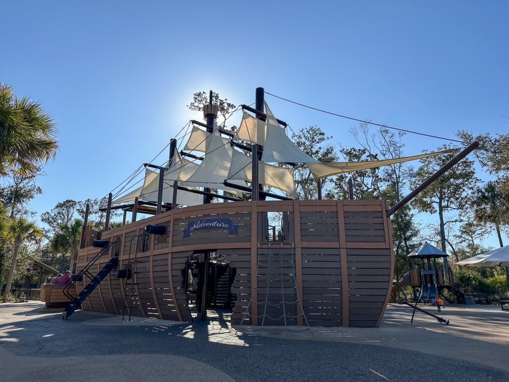 Pirate ship at the Adventure Playground at the Lowcountry Celebration Park