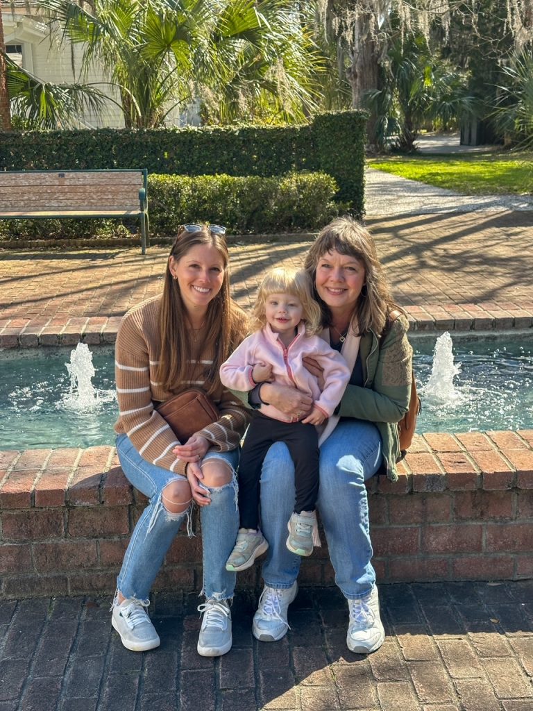 Sara, Lily and mom mom at the Coastal Discovery Museum, one of the best things to do on Hilton Head Island with kids
