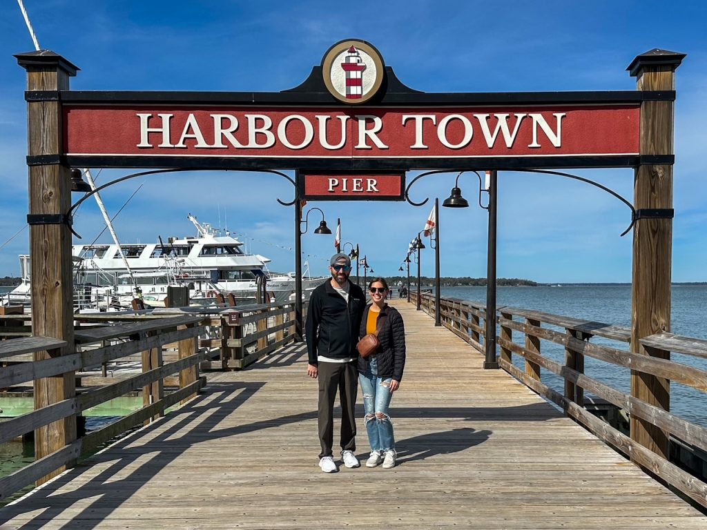 Sara & Tim at Harbour Town in Hilton Head