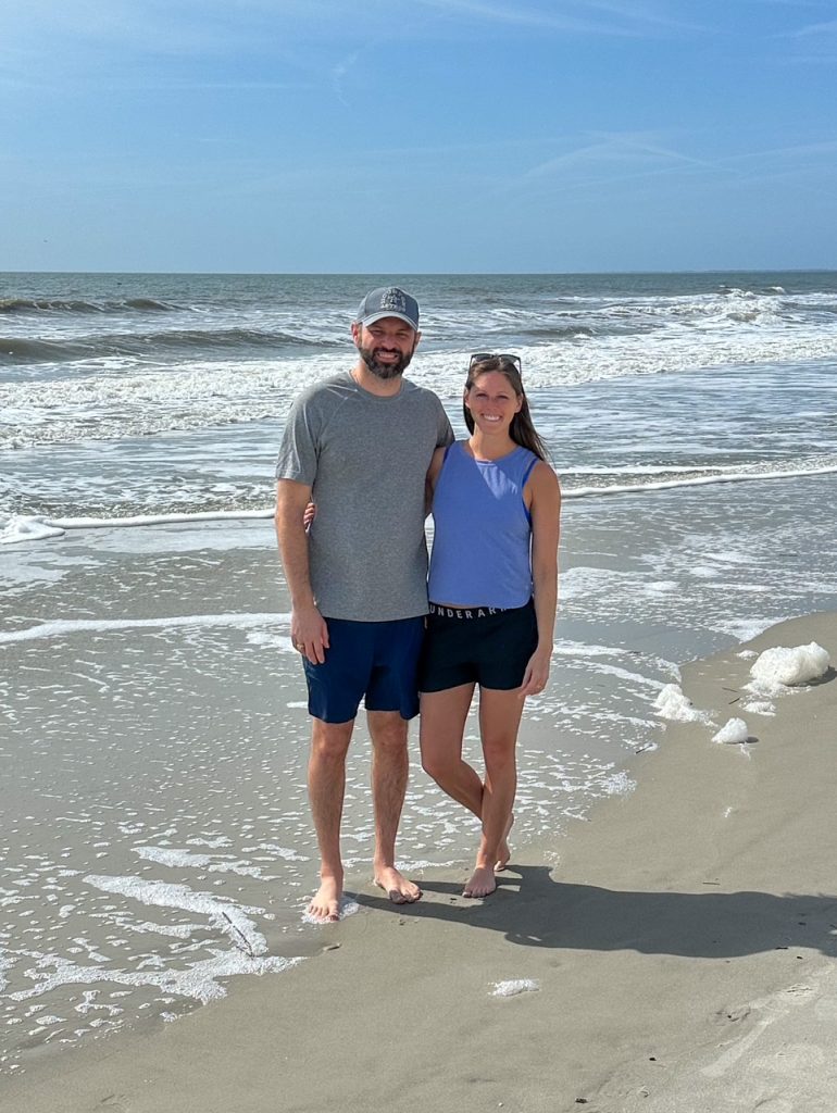 Tim & Sara at Coligny Beach on Hilton Head Island
